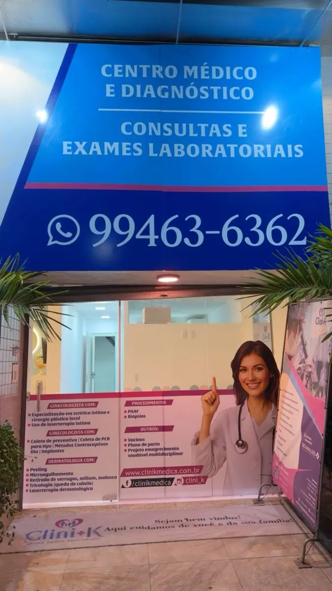 Entrada da CliniK — Centro Médico e Diagnóstico